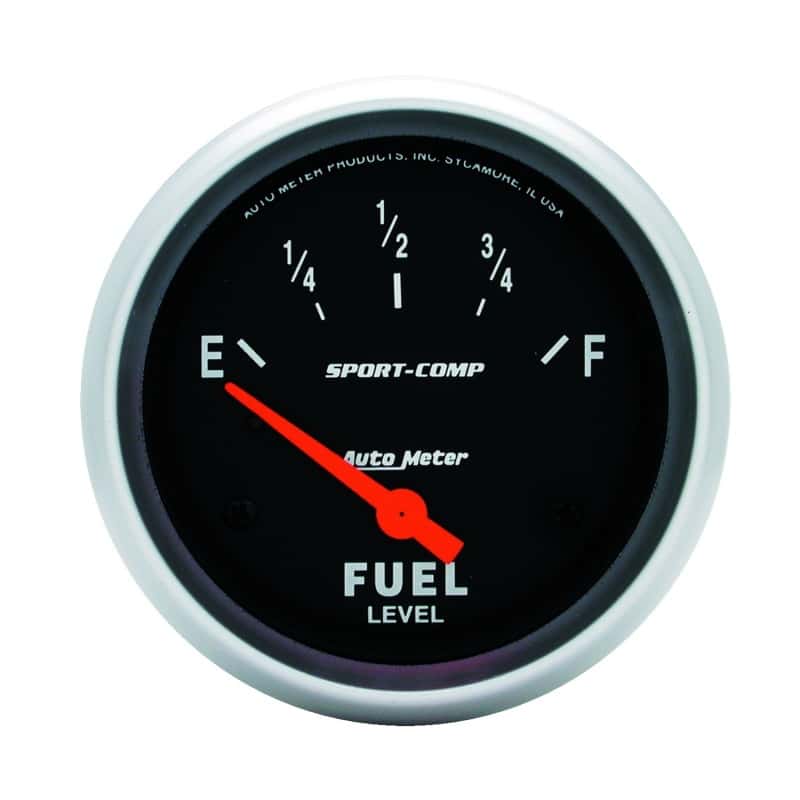 AutoMeter — AutoMeter Gauge Fuel Level 2-5/8in. 0 Ohm(e) to 30 Ohm(f) Elec Sport-Comp
2-5/8" FUEL LEVEL, 0 - view 2