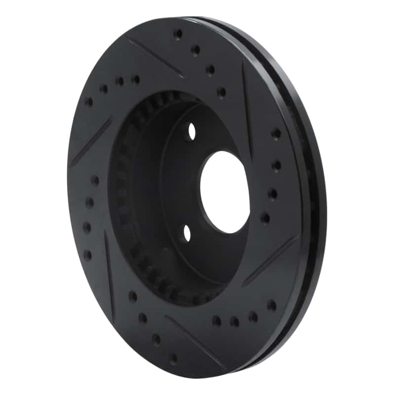 R1 Concepts — R1 90-01 Ford Escort Front Left Drilled & Slotted Black Brake Rotor
R1 Brake Rotor Drill - view 4