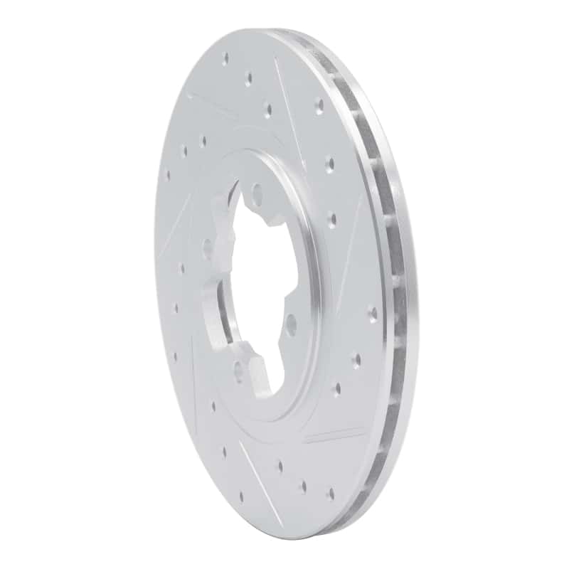 R1 Concepts — R1 81-88 Nissan Maxima Front Right Drilled & Slotted Silver Brake Rotor
R1 Brake Rotor Drill - view 2