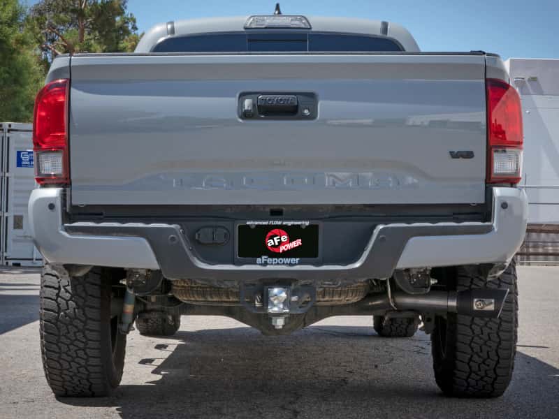 aFe — aFe 16-22 Toyota Tacoma Apollo GT Series 2.5in. - 3in. 409 SS Cat-Back Exhaust System w/ Black Tip
Cat-Back Exhaust - view 4