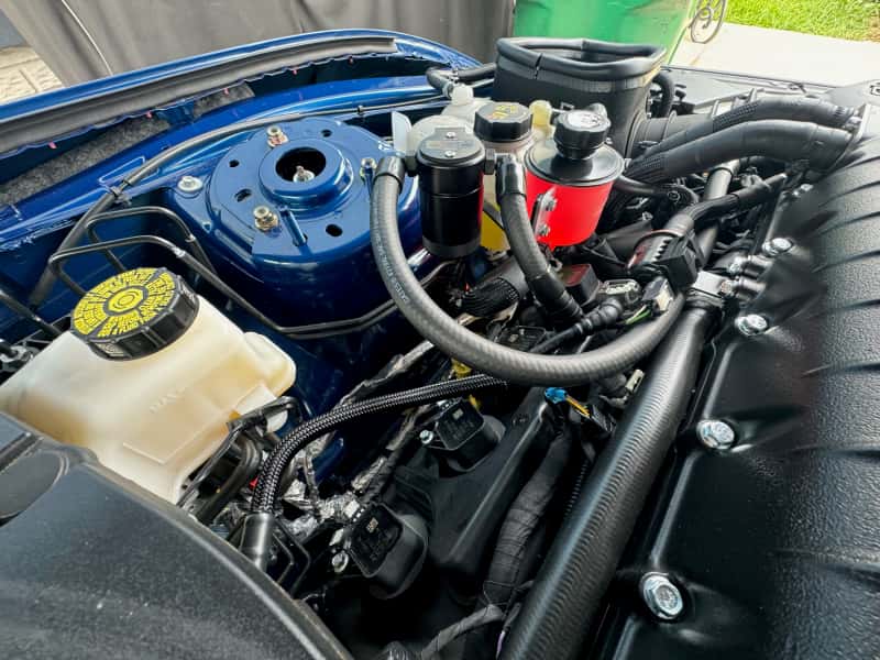 J&L — J&L 24+ Ford Mustang 5.0L (w/ Whipple Supercharger) Oil Separator - 3.0 CCV Side Black Anodized
Oil Separator - view 4