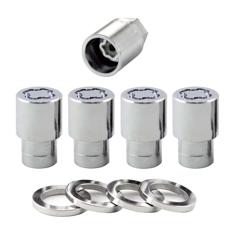 McGard — McGard Wheel Lock Nut Set - 4pk. (Reg. Shank Seat) 7/16-20 / 13/16 Hex / 1.38in. Length - Chrome - view 1