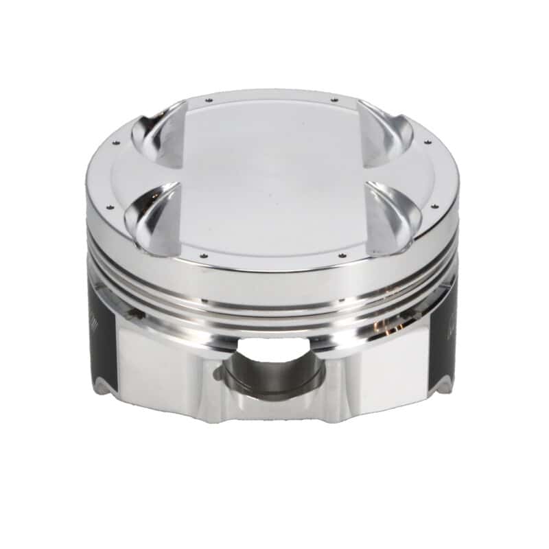 Manley Performance — Manley Mitsubishi 4B11 86.5mm Bore 10.0:1 CR -3.5cc Dish Turbo Tuff Piston Set w/ Rings
Piston Set - view 3