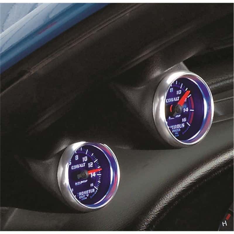 AutoMeter — Autometer 03-04 Ford Mustang Dual 2-1/16 A-Pillar Pod - Black
2-1/16" DUAL POD, FO - view 2