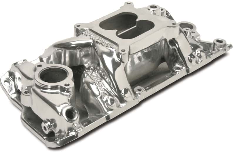 Edelbrock — Edelbrock Polished S/B Chevy RPM Air-Gap Manifold
MANIFOLD - view 4