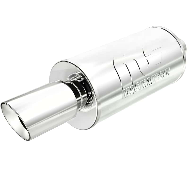 Magnaflow — MagnaFlow Muffler W/Tip Mag SS 14X7X7 2.25/4.
Straight Through - view 2