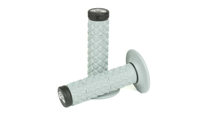 Renthal — Renthal Soft/Firm MX Dual Compound Grips Tapered 1/2 Waffle - Gray/Black - view 2