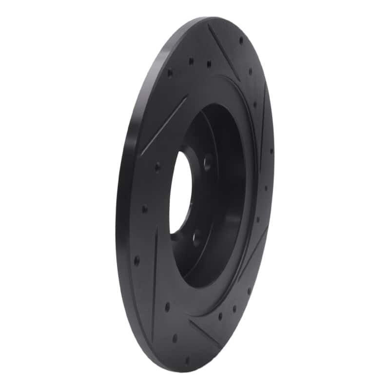 R1 Concepts — R1 98-05 Buick Park Avenue Rear Left Drilled & Slotted Black Brake Rotor
R1 Brake Rotor Drill - view 4