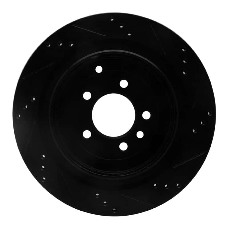 R1 Concepts — R1 05-16 Land Rover Discovery (Latin America) Rear Left Drilled & Slotted Black Brake Rotor
R1 Brake Rotor Drill - view 5