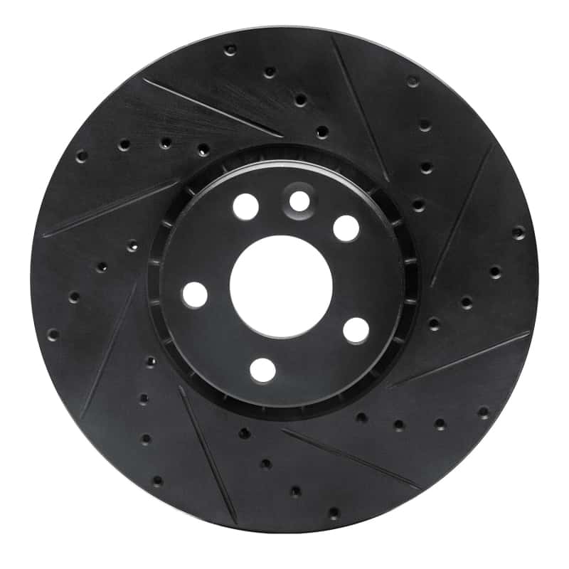 R1 Concepts — R1 10-16 Volvo XC60 Front Right Drilled & Slotted Black Brake Rotor
R1 Brake Rotor Drill - view 1