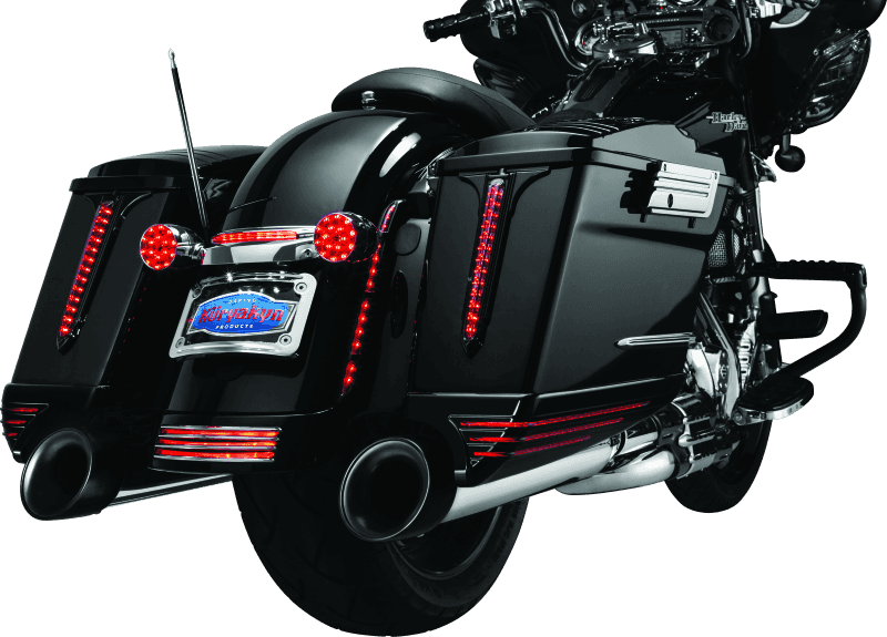 Kuryakyn — Kuryakyn Rear Fender Accents FLHX & FLTR Models Chrome - view 2