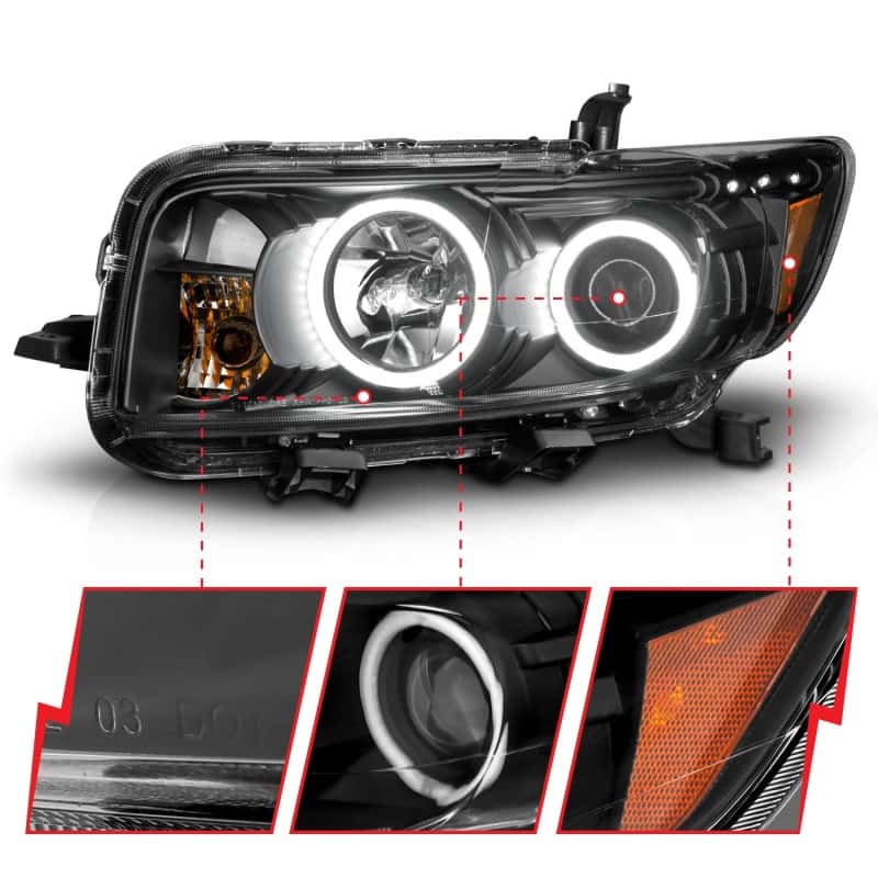 ANZO — ANZO 2008-2010 Scion Xb Projector Headlights w/ Halo Black
Head Light Set
HdLtSet - view 4