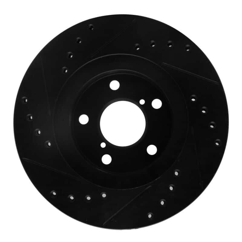 R1 Concepts — R1 90-01 Subaru Impreza Front Right Drilled & Slotted Black Brake Rotor
R1 Brake Rotor Drill - view 5