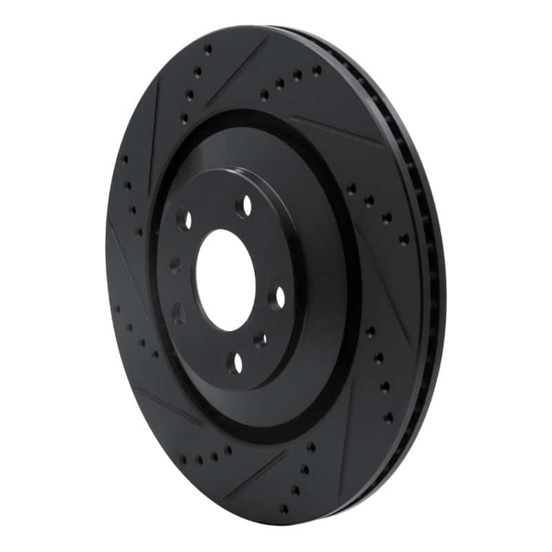 R1 Concepts — R1 04-18 Audi S8 Rear Left Drilled & Slotted Black Brake Rotor
R1 Brake Rotor Drill - view 2