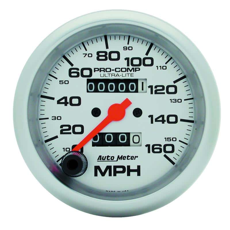 AutoMeter — Autometer Ultra-Lite 3-3/8 inch 160 MPH Mechanical In Dash Speedometer
3-3/8" SPEEDO, 160 M - view 2