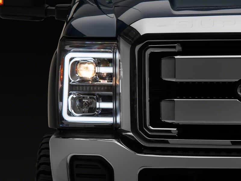 Raxiom — Raxiom 11-16 Ford F-250 Super Duty LED Projector Headlights - Chrome Housing (Clear Lens)
Headlights - view 1