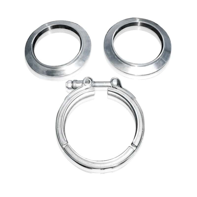 Stainless Works — Stainless Works V Band SS Coupling Kit for 3 1/2in tubing
V-Band Clamp Kit - view 2
