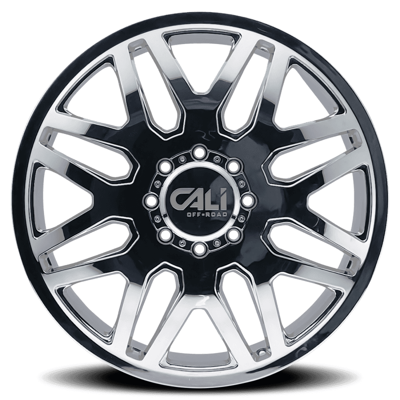 Cali Off-Road — Cali Off-Road 9115D Invader Dually 22x8.25 / 8x210 BP / 115mm Offset / 154.2mm Hub Chrome Wheel
9115D - view 3