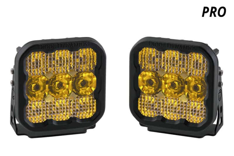 Diode Dynamics — Diode Dynamics SS5 LED Pod Pro - Yellow Flood (Pair) - view 2