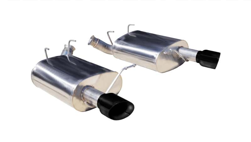 CORSA Performance — Corsa 2011-2014 Ford Mustang 3.7L V6 Black Sport Axle-Back Dual Rear Exhaust
Exhaust - view 3