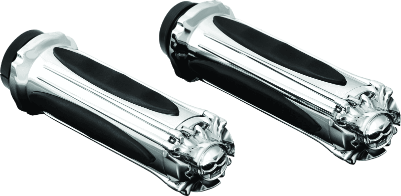 Kuryakyn — Kuryakyn Zombie Grips Throttle-By-Wire Chrome - view 1