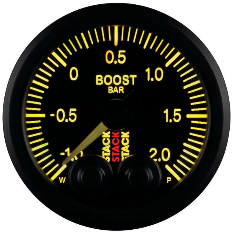AutoMeter — Autometer Stack 52mm -1 to +2 Bar (Incl T-Fitting) Pro-Control Boost Pressure Gauge - Black
Ga Boost PC Blk 2Bar - view 10