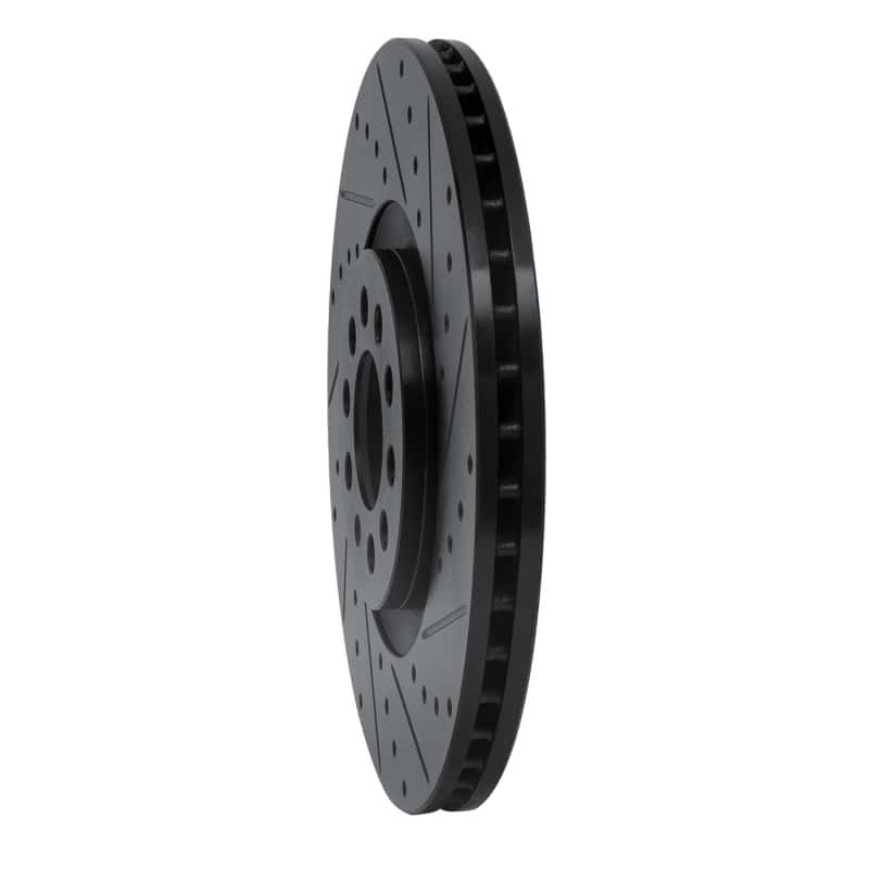 R1 Concepts — R1 00-06 Audi TT Quattro Front Right Drilled & Slotted Black Brake Rotor
R1 Brake Rotor Drill - view 2