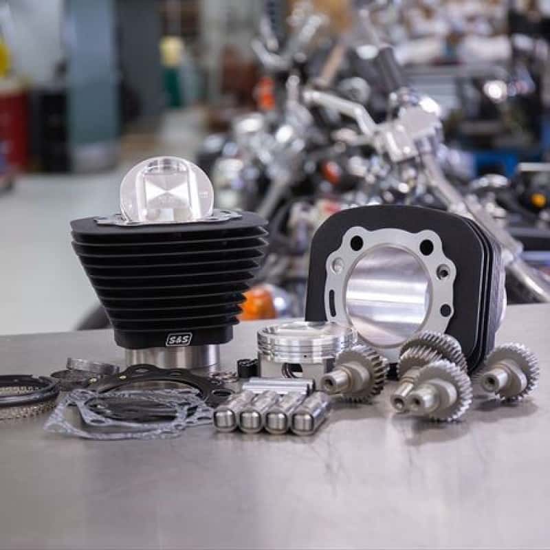 S&S Cycle — S&S Cycle 00-21 Sportster Models 1200cc to 1250cc Hooligan Kit - Wrinkle Black - view 1
