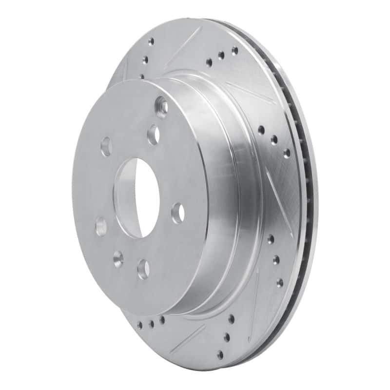 R1 Concepts — R1 10-17 Chevrolet Equinox Rear Left Drilled & Slotted Silver Brake Rotor
R1 Brake Rotor Drill - view 2