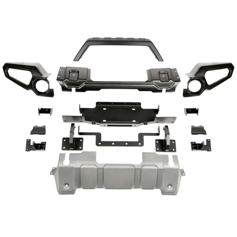 Rugged Ridge — Rugged Ridge Venator Front Bumper W/Overrider & Winch Tray JL
OFFROAD_BUMPERS
Bumper- Front - view 2
