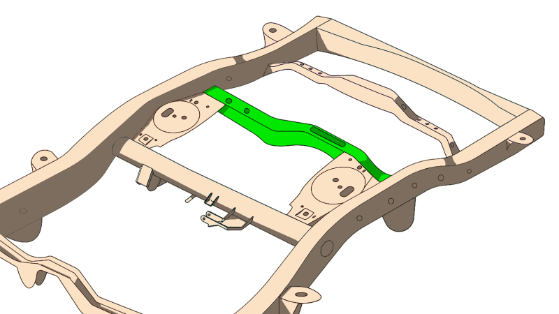 RustBuster — Rust Buster 4Runner & FJ Cruiser Rear Track Bar Crossmember - view 2