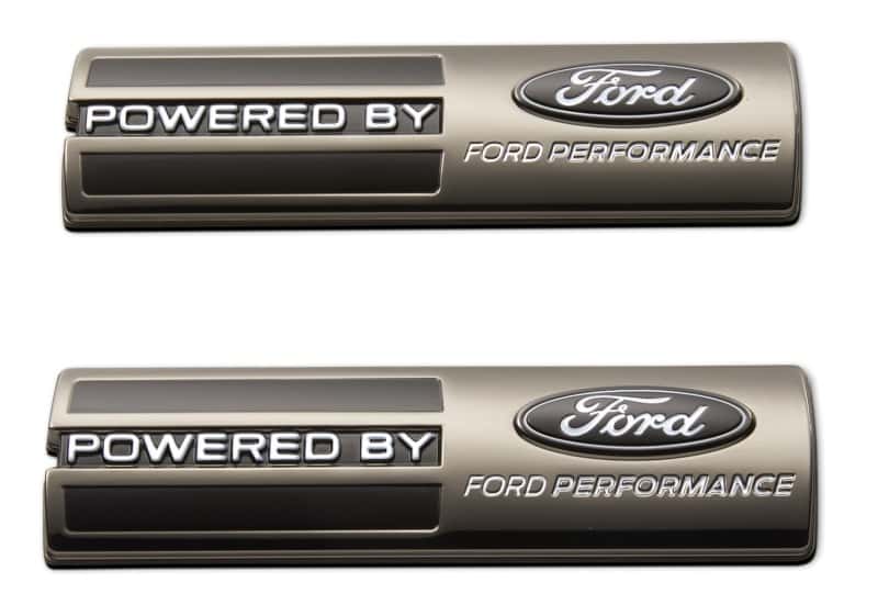 Ford Racing — Ford Racing Powered by Ford Performance Fender Badge - Black - view 2
