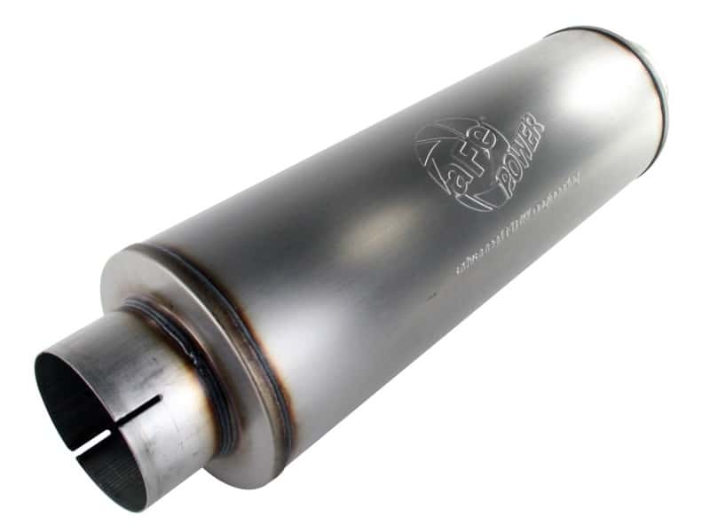 aFe — aFe MACHForce XP Exhausts Mufflers SS-409 EXH Muffler 5 ID In/Out 8 Dia
MACH ForceXp Muffler
Muffler - view 1