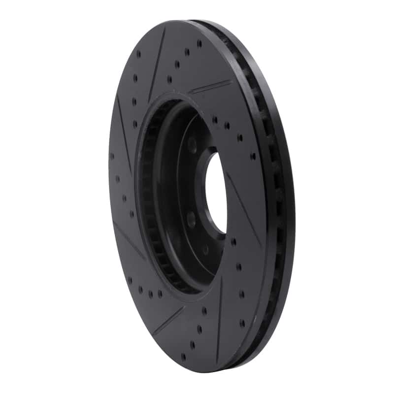 R1 Concepts — R1 2011-2025 Buick LaCrosse Front Right Drilled & Slotted Black Brake Rotor
R1 Brake Rotor Drill - view 4