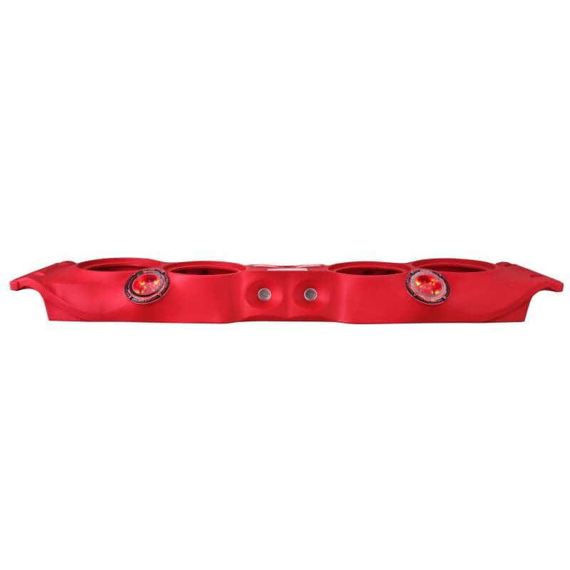 DS18 — DS18 2007-18 Jeep JK/JKU Soundbar Fits 4 x 8in Speakers (Not Included) Tweeters Drivers Included-Red - view 9