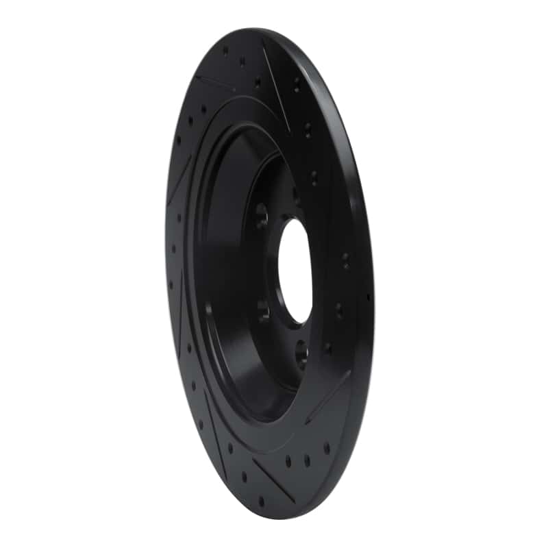 R1 Concepts — R1 15-23 Ford Mustang Rear Left Drilled & Slotted Black Brake Rotor
R1 Brake Rotor Drill - view 4