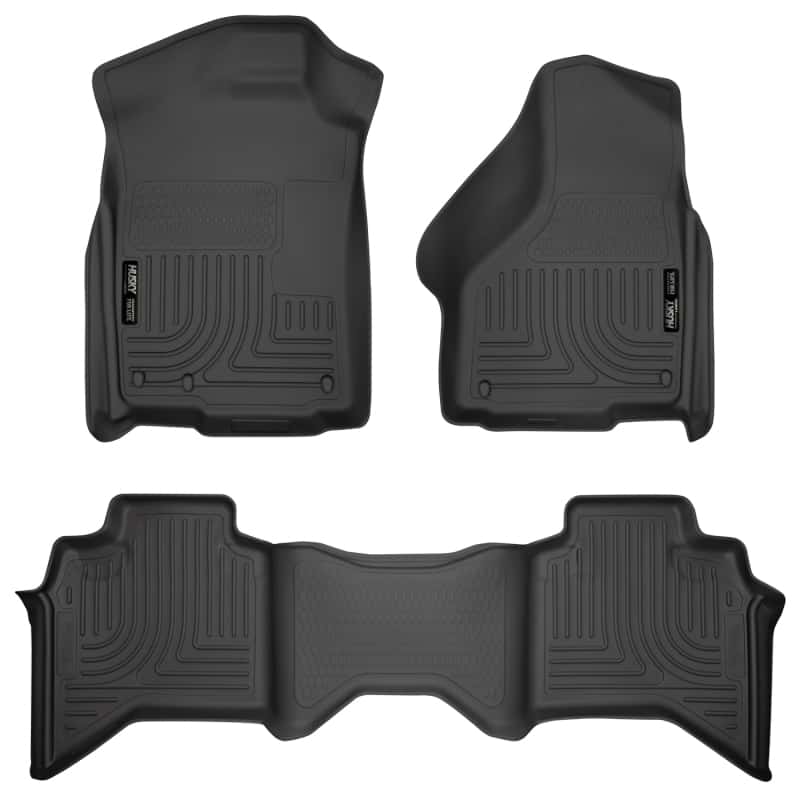 Husky Liners — Husky Liners 03-08 Dodge Ram 1500/2500/3500 Quad Cab WeatherBeater Combo Black Floor Liners
Floor Liners - view 1