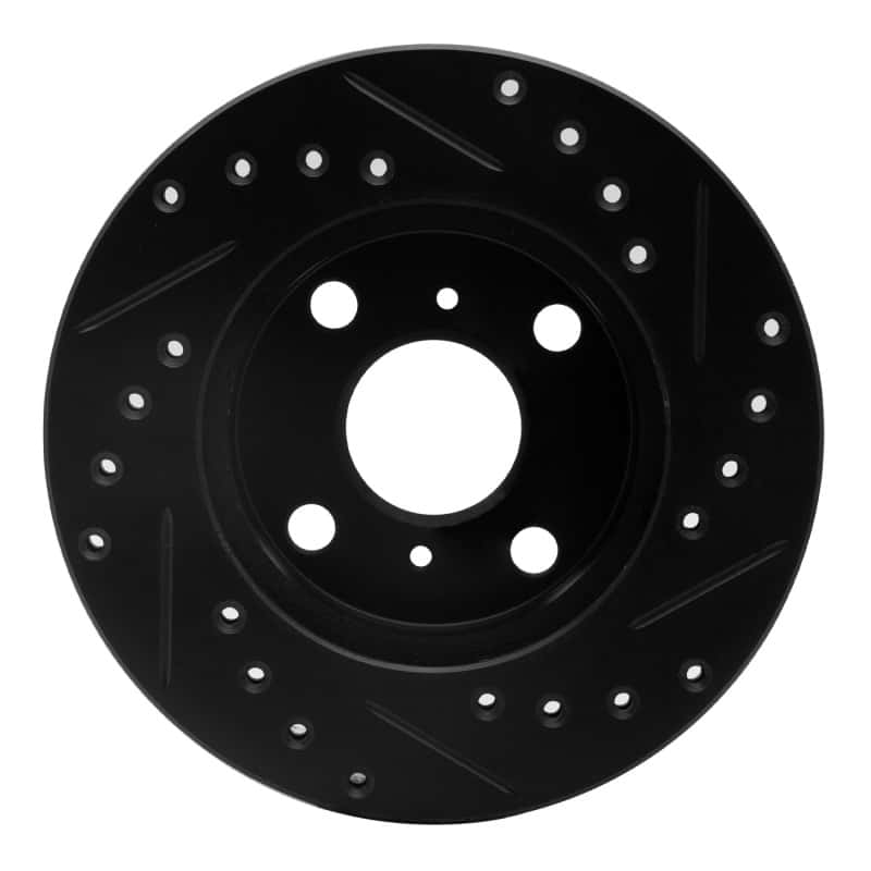 R1 Concepts — R1 91-99 Toyota Paseo Front Left Drilled & Slotted Black Brake Rotor
R1 Brake Rotor Drill - view 5