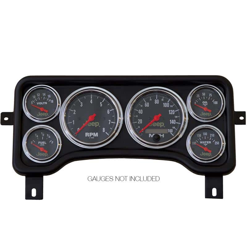 AutoMeter — Autometer Jeep TJ/XJ Direct Fit Dash Panel 6 Gauge 3 3/8in x2 / 2 1/16in x4
JEEP TJ DIRECT FIT G - view 2