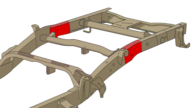 RustBuster — Rust Buster 07-18 Chevy Silverado/GMC Sierra Over Axle Frame Repair Kit - Right - view 10