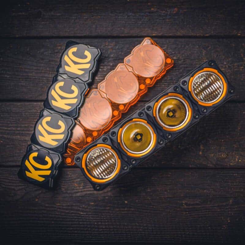 KC HiLiTES — KC HiLiTES FLEX ERA LED Light Bar Bezel Kit for 10in. Segments - Gold - view 8