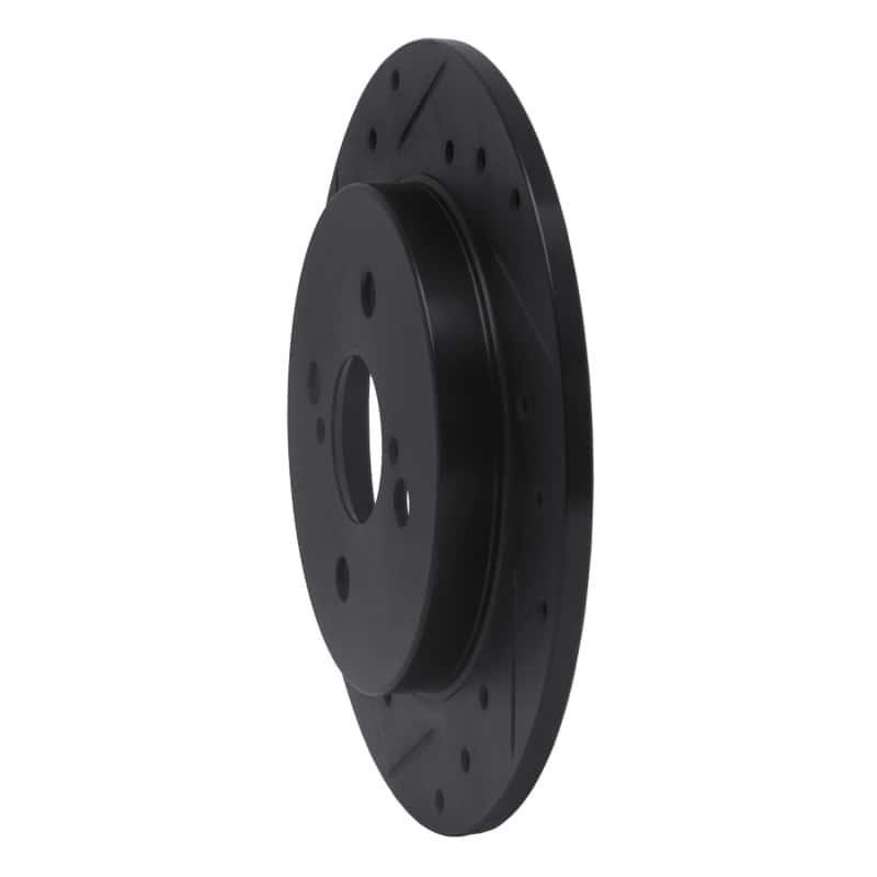 R1 Concepts — R1 12-18 Toyota Yaris (USA/Canada) Rear Left Drilled & Slotted Black Brake Rotor
R1 Brake Rotor Drill - view 2