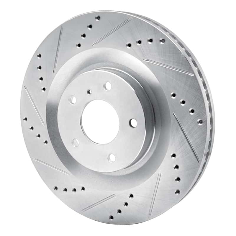 R1 Concepts — R1 19-24 Infiniti QX55 Front Left Drilled & Slotted Silver Brake Rotor
R1 Brake Rotor Drill - view 2