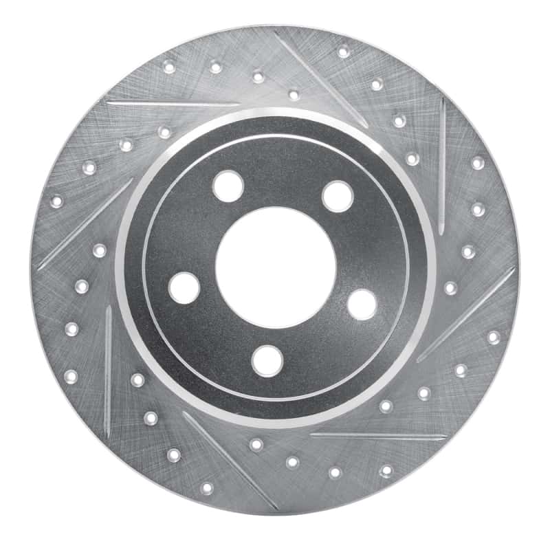 R1 Concepts — R1 2005-2023 Chrysler 300 Rear Right Drilled & Slotted Silver Brake Rotor
R1 Brake Rotor Drill - view 1