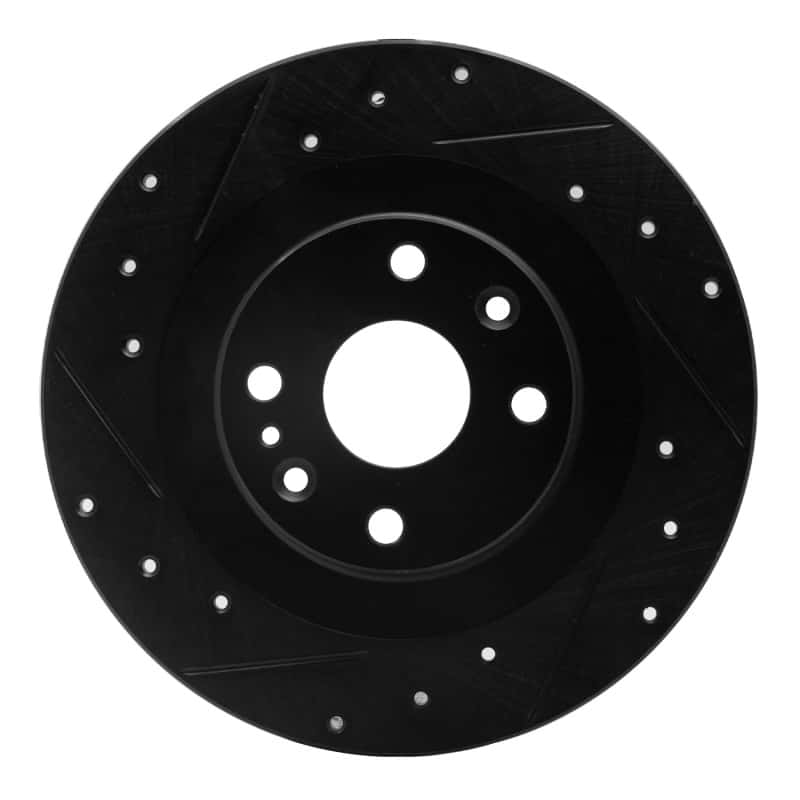 R1 Concepts — R1 01-05 Mazda Miata Rear Left Drilled & Slotted Black Brake Rotor
R1 Brake Rotor Drill - view 1
