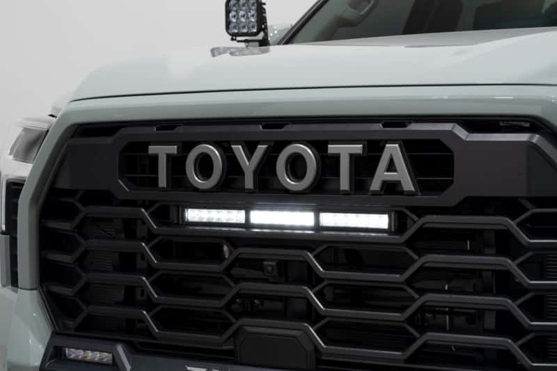 Diode Dynamics — Diode Dynamics 2022+ Toyota Tundra TRD Pro Grille Light Bar Kit - Amber Combo - view 3