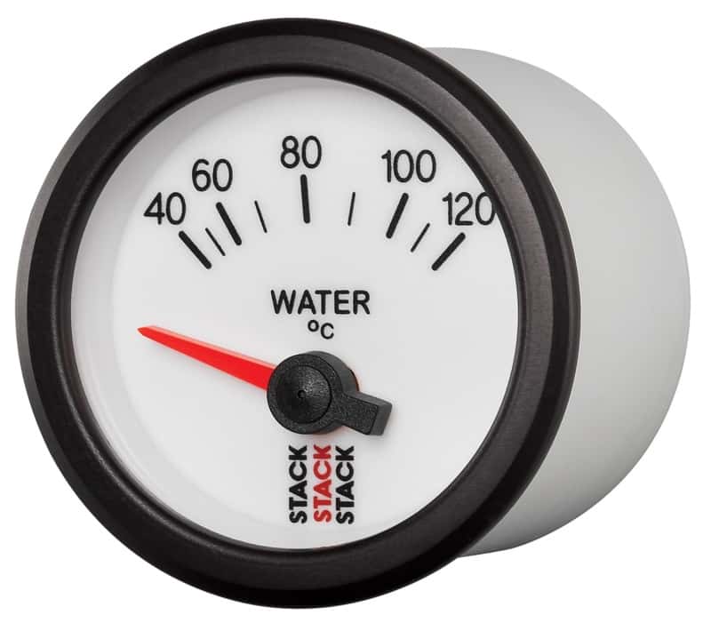 AutoMeter — Autometer Stack 52mm 40-120 Deg C M10 Male Electric Water Temp Gauge - White
Ga WTmp Elec Wt 120C - view 2