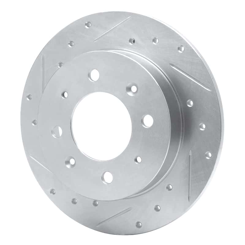 R1 Concepts — R1 04-09 Kia Spectra5 Rear Left Drilled & Slotted Silver Brake Rotor
R1 Brake Rotor Drill - view 2
