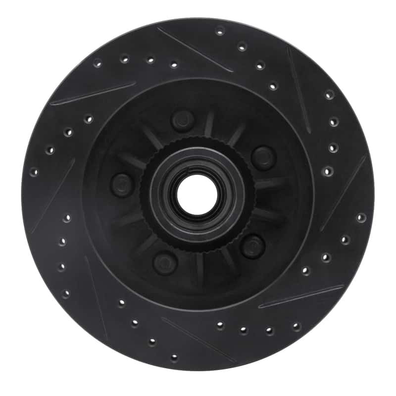 R1 Concepts — R1 97-00 Ford Expedition Front Left Drilled & Slotted Black Brake Rotor
R1 Brake Rotor Drill - view 5