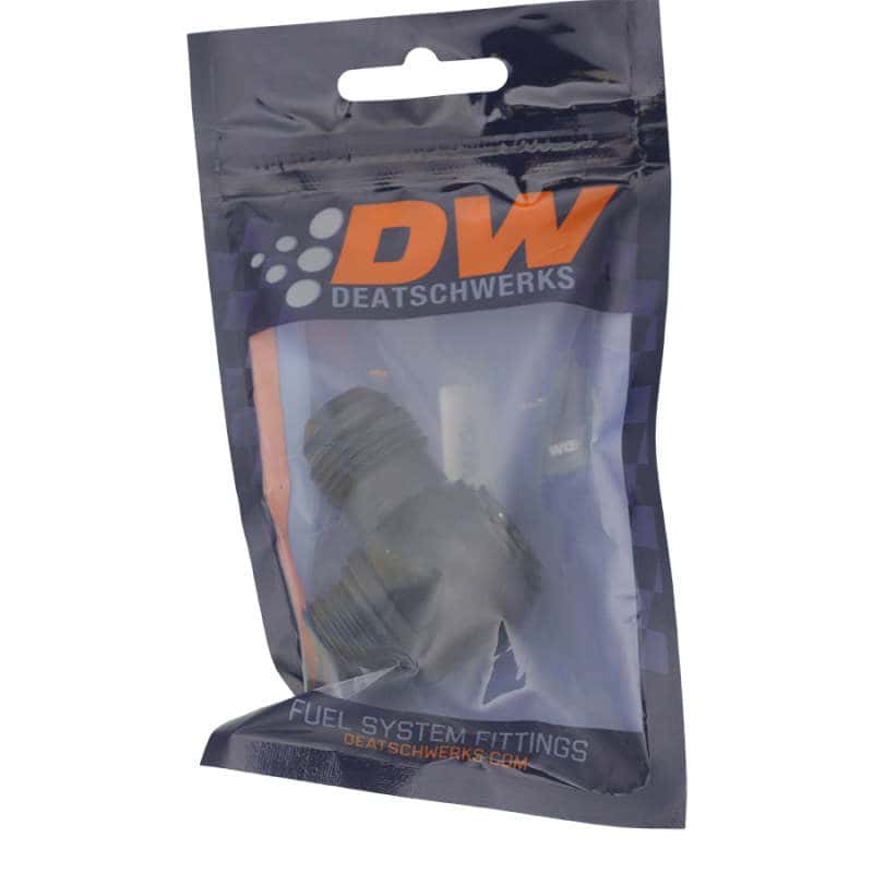 DeatschWerks — DeatschWerks 10AN ORB Male to 10AN Male Flare Low Profile 90-Degree Swivel - Anodized Matte Black
Lines & Fittings - view 2